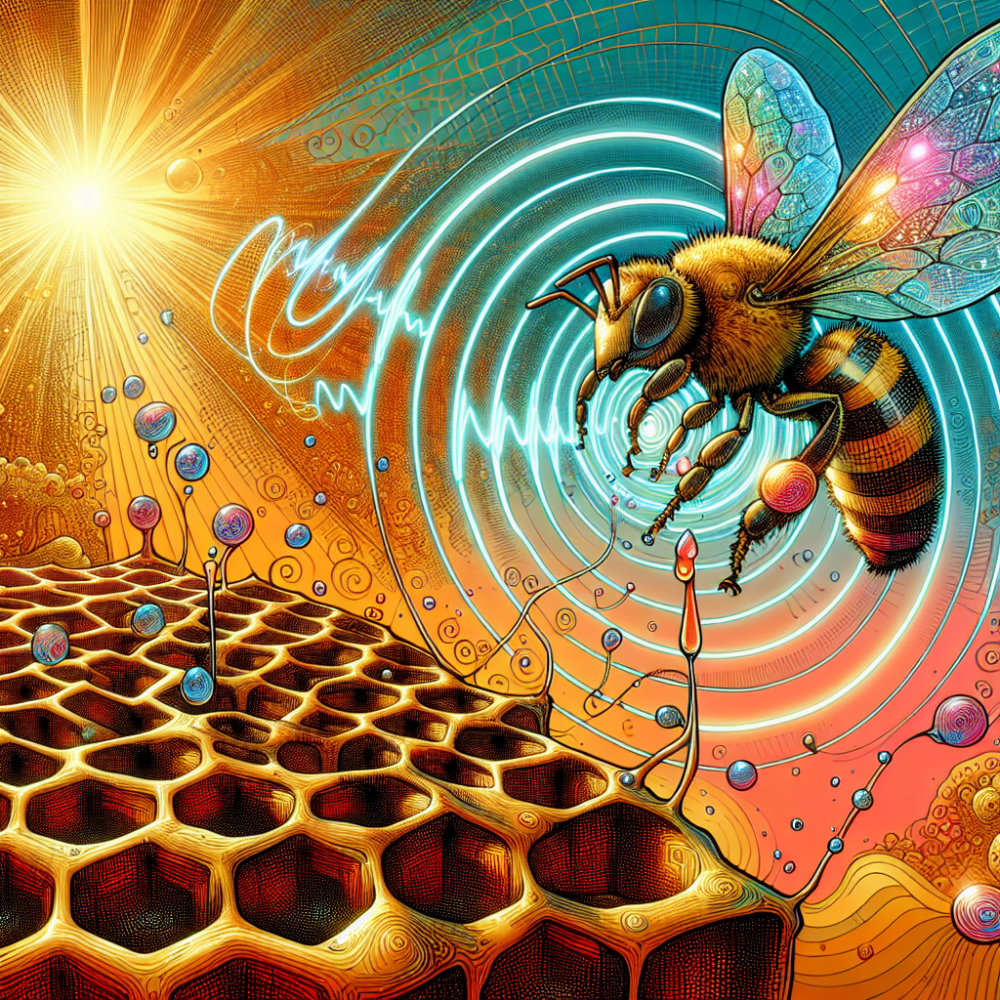 bee flight vibration honeycomb hexagons