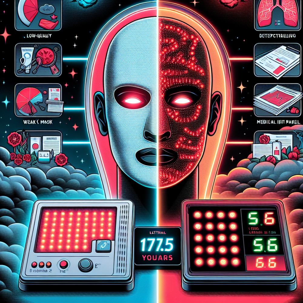 red light therapy mask deception